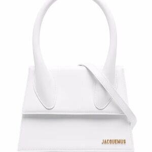 Jacquemus White Le Grand Chiquito leather tote bag